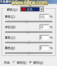 Photoshop将树林人物图片调制出朦胧的淡黄色效果