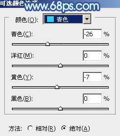 ps利用通道替换为树林中人物调出唯美的蓝红色