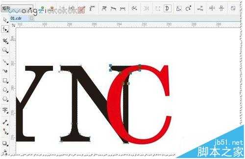 cdr怎么设计艺术字?cdr制作连体艺术英文字母的教程