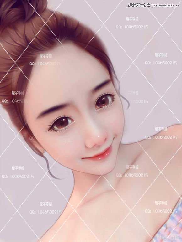 Photoshop结合SAI给美女照片转唯美的手绘效果