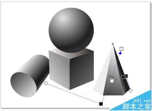 cdr怎么绘制几何体静物素描图?