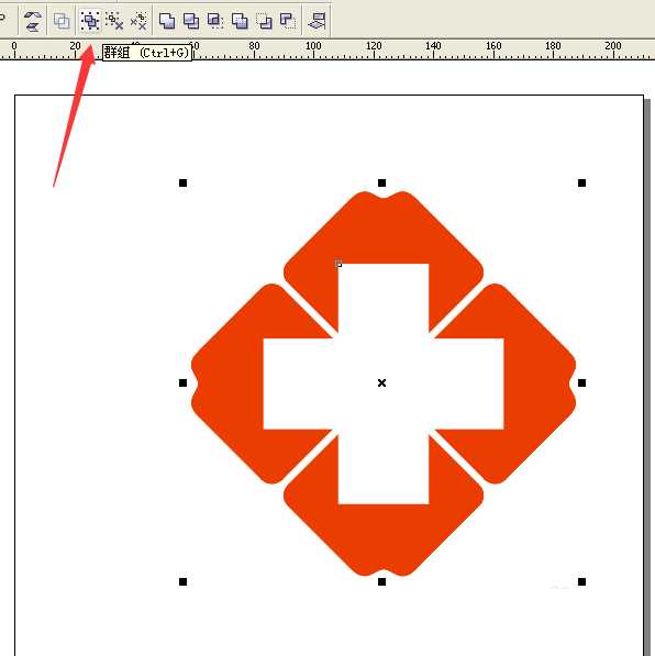coreldraw怎么做医院的红十字标志?CDR绘制标准的红十字医院LOGO标志教程